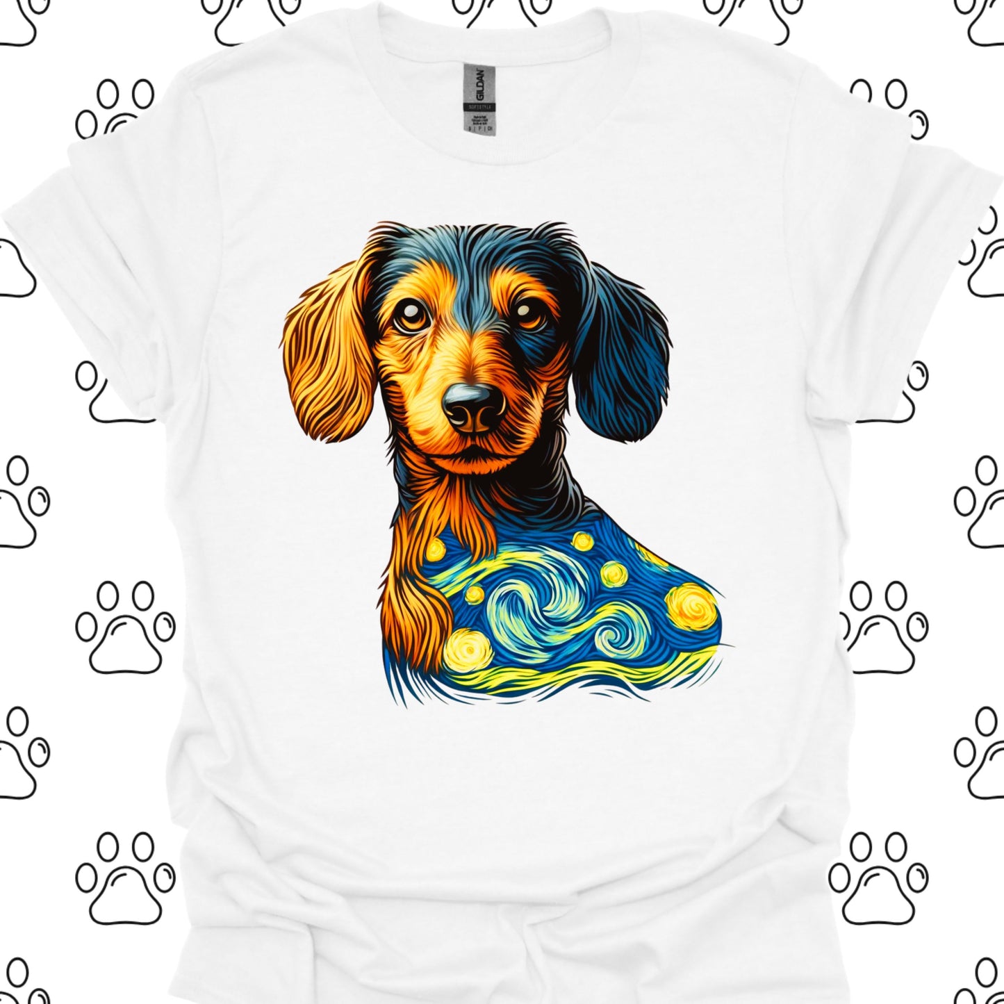 Dachshund Starry Night T-Shirt