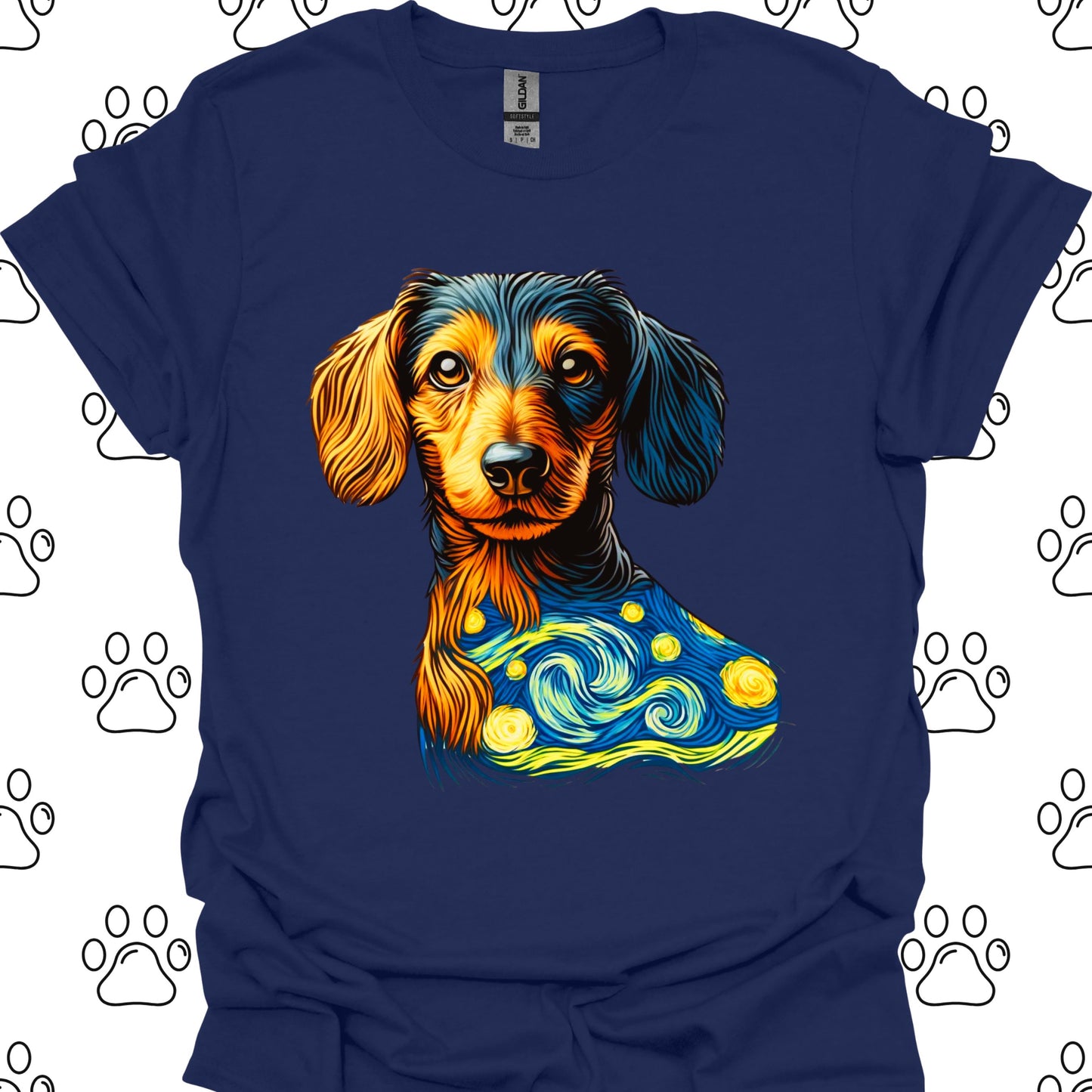 Dachshund Starry Night T-Shirt