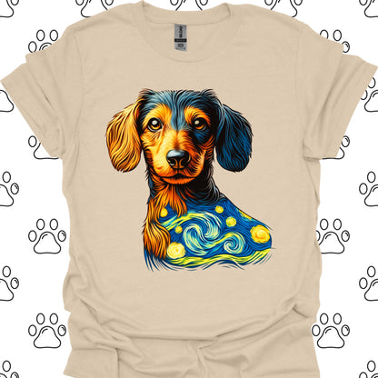 Dachshund Starry Night T-Shirt