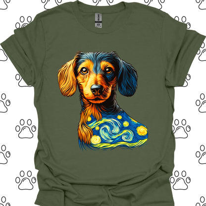 Dachshund Starry Night T-Shirt