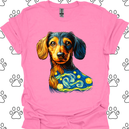 Dachshund Starry Night T-Shirt