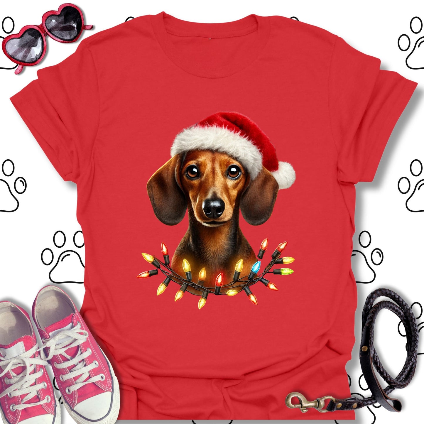 Dachshund Christmas Lights Shirt