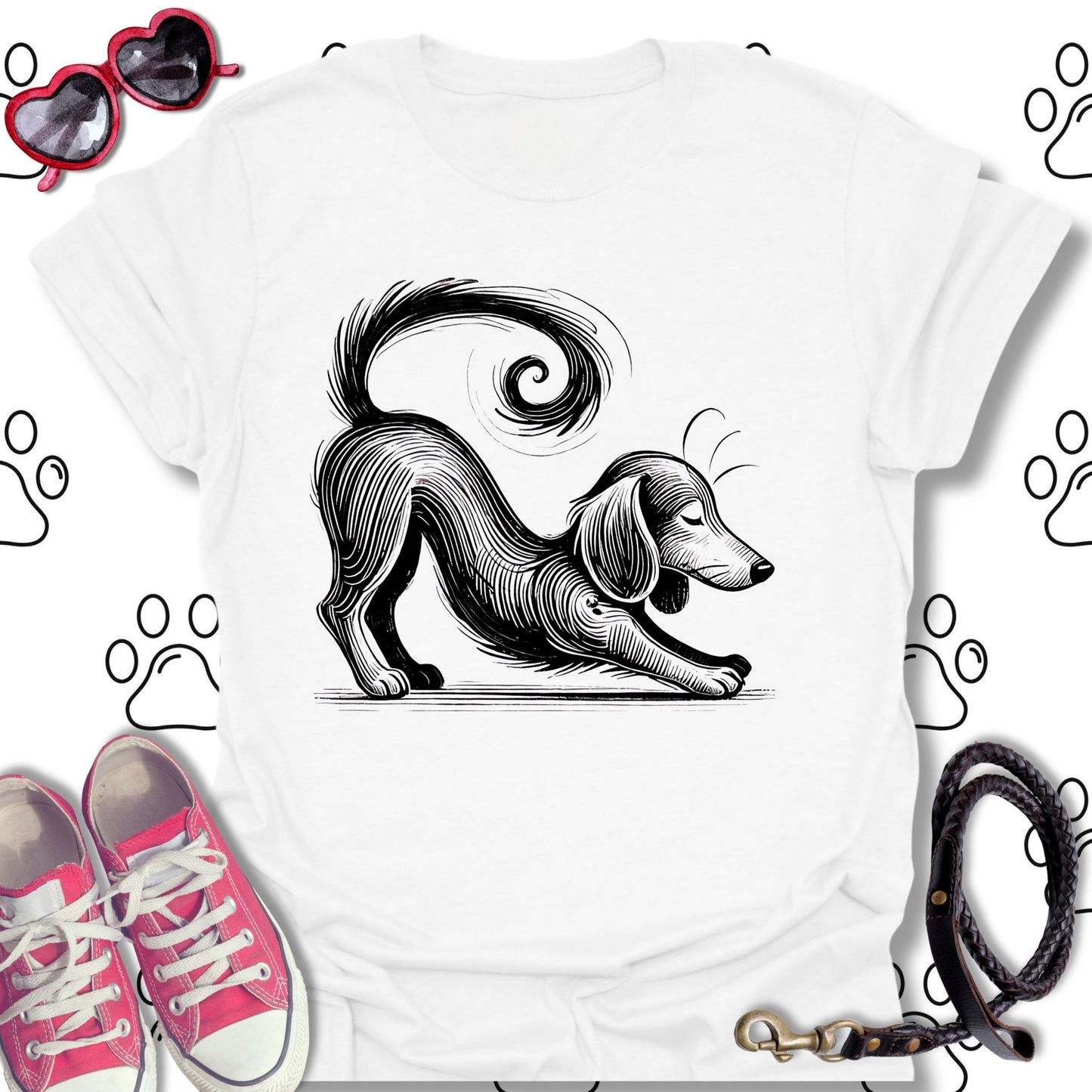 Playful Dachshund Stretch