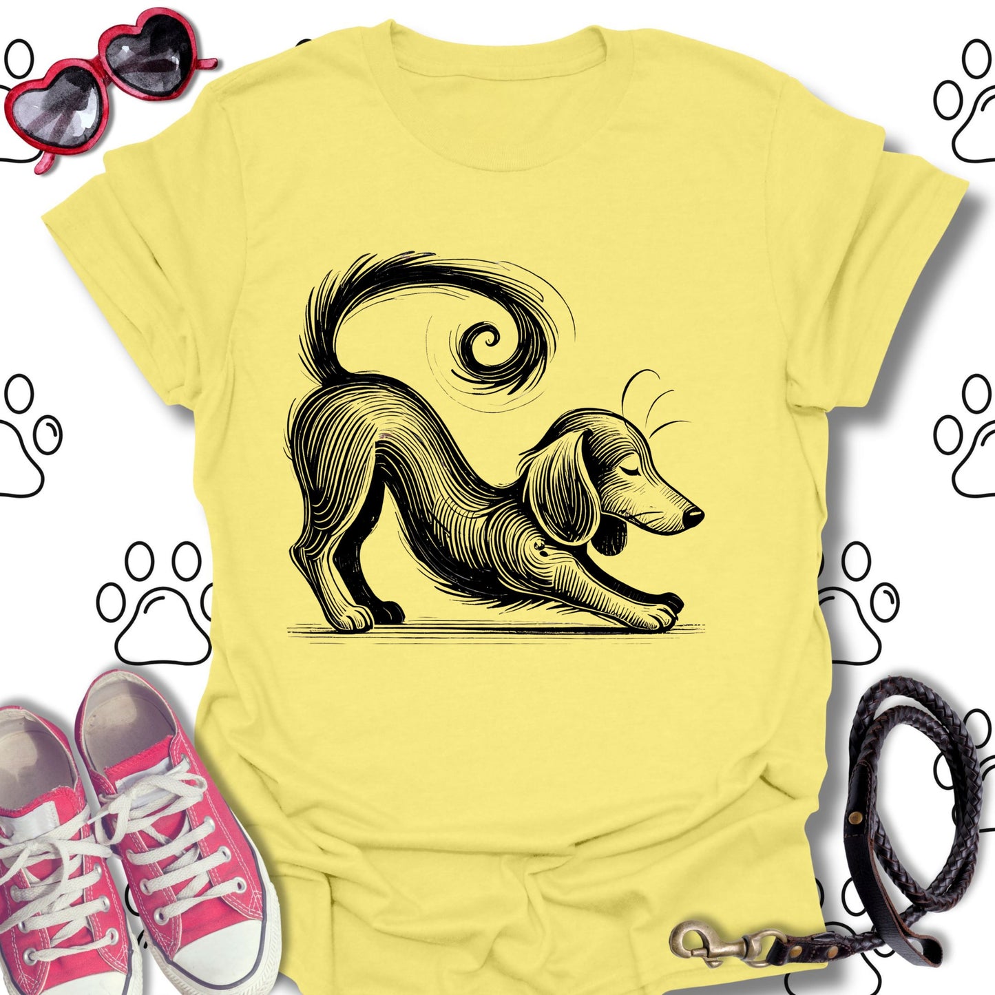 Playful Dachshund Stretch