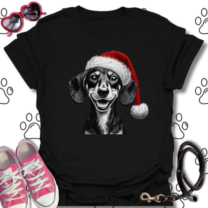 Dachshund Christmas Santa Hat Shirt