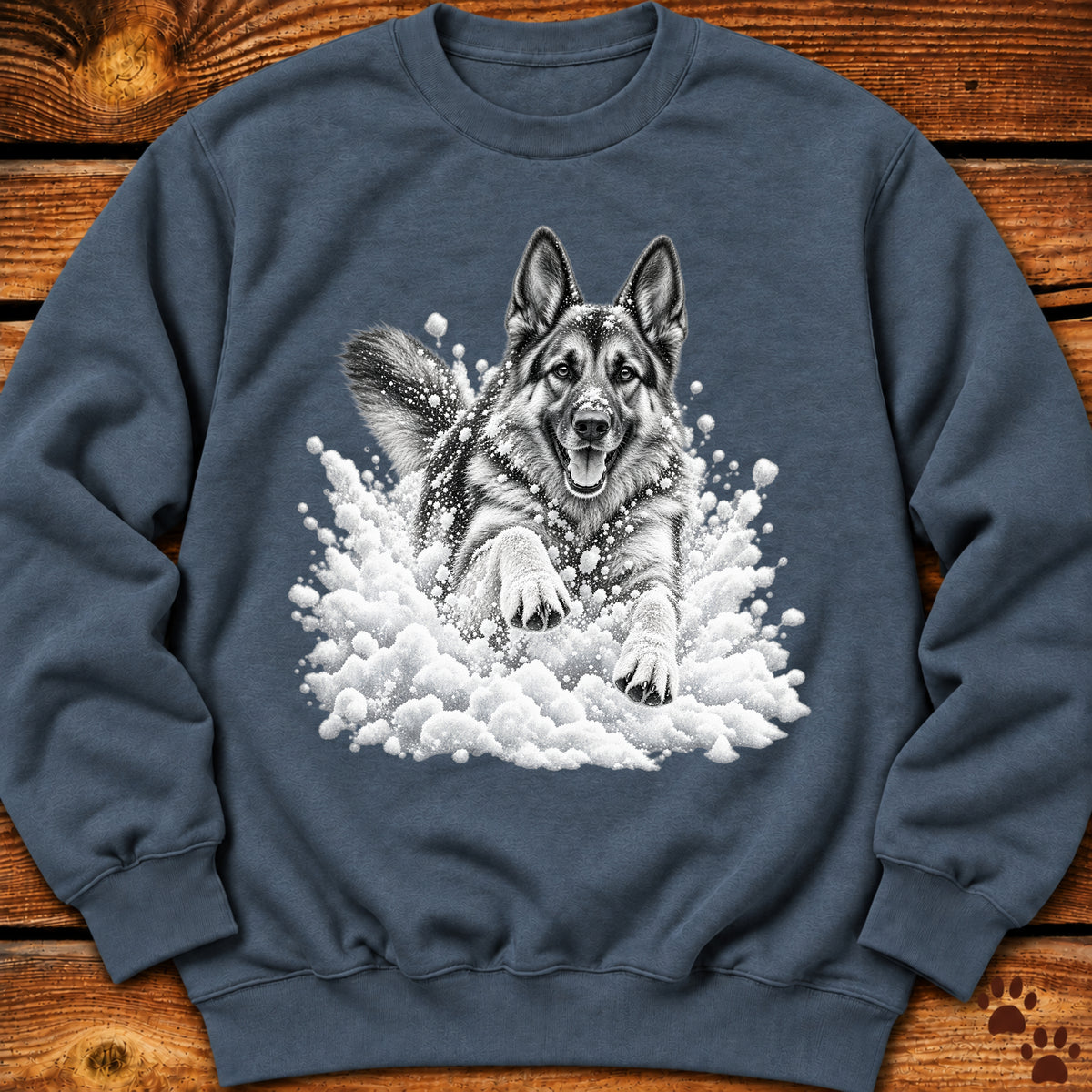 German Shepherd Snow Day Sweatshirt