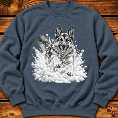 German Shepherd Snow Day Sweatshirt