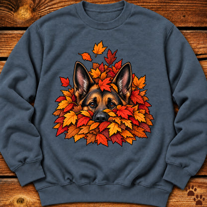 German Shepherd Leaf Pile Crewneck