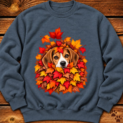 Beagle Leaf Pile Sweatshirt