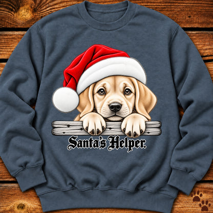 Santa’s Helper Yellow Labrador Sweatshirt