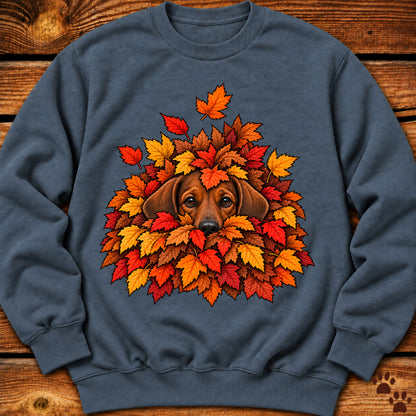 Dachshund Leaf Pile Crewneck