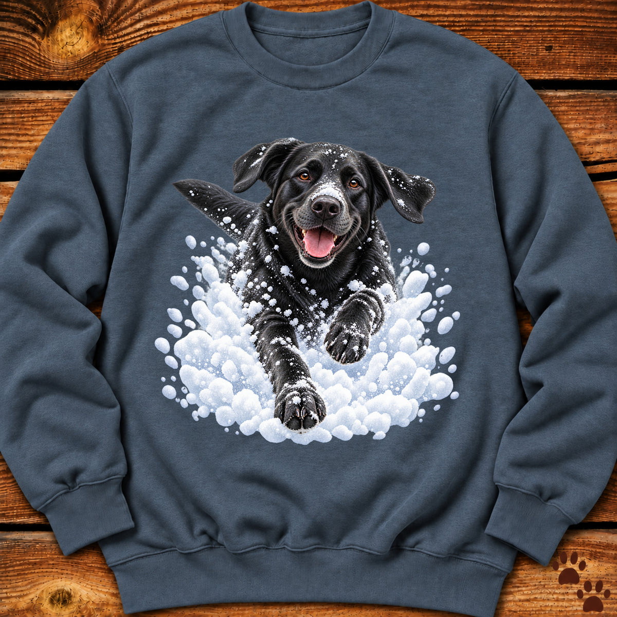 Black Labrador Snow Day Sweatshirt