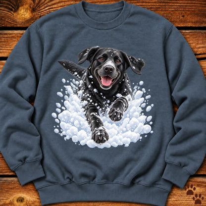 Black Labrador Snow Day Sweatshirt