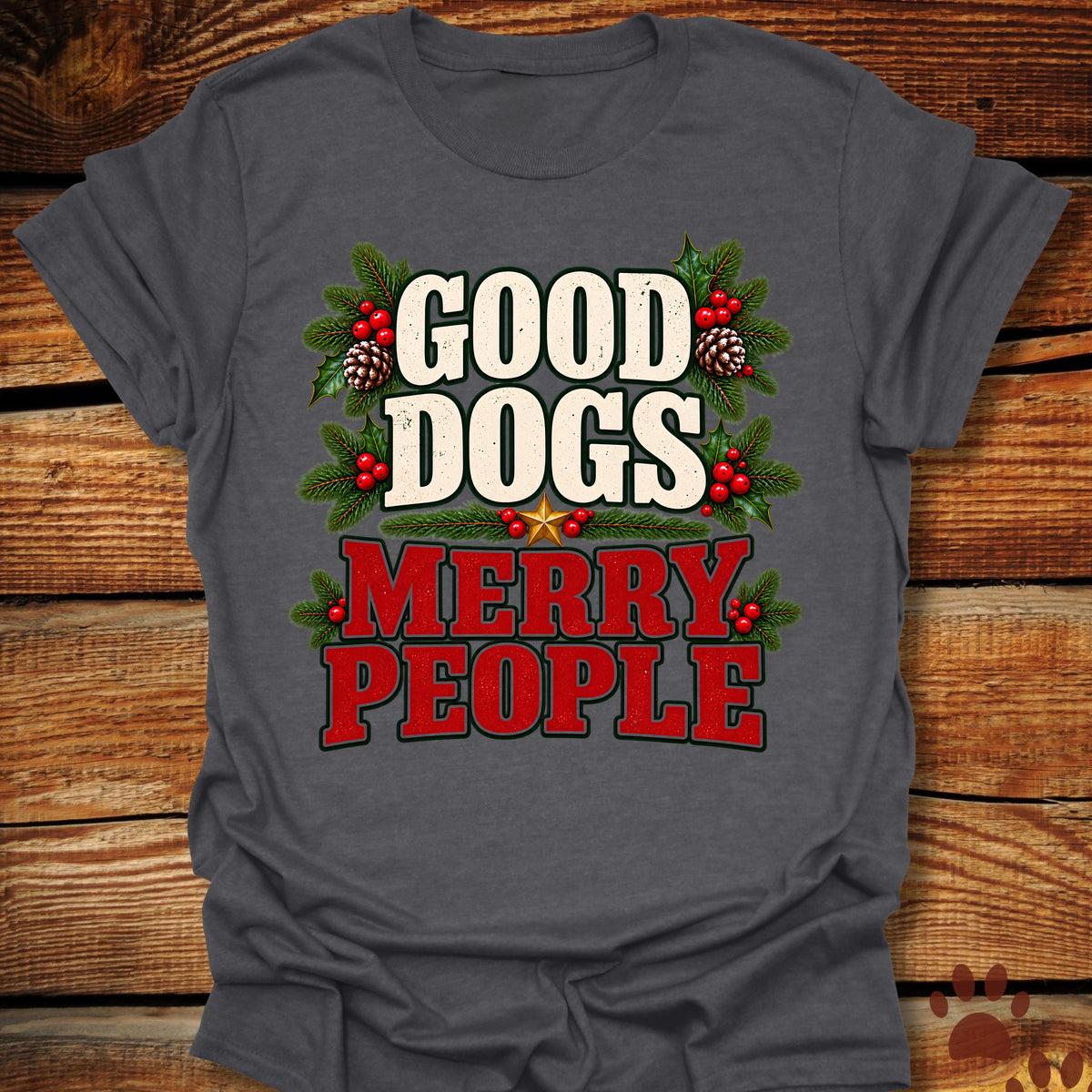 Good Dogs Merry People T-Shirt