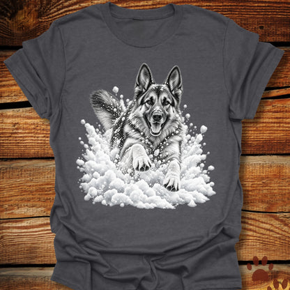 German Shepherd Snow Day T-Shirt