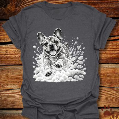 French (Frenchie) Bulldog Snow Day T-Shirt