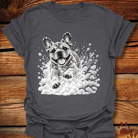 French (Frenchie) Bulldog Snow Day T-Shirt