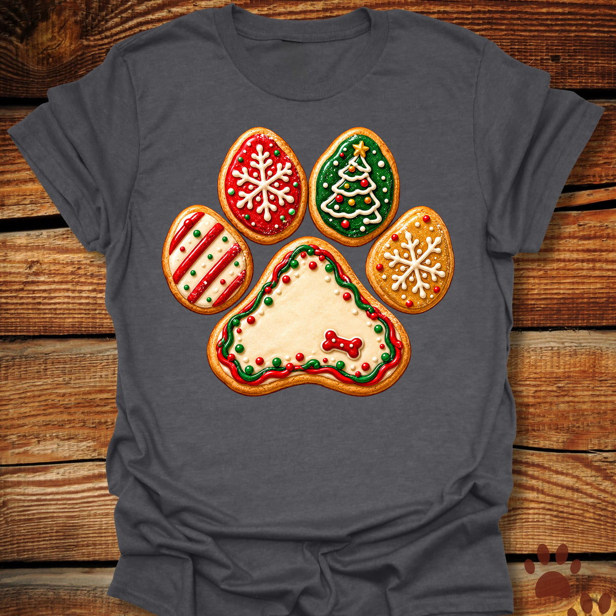 Christmas Cookie Paw T-Shirt
