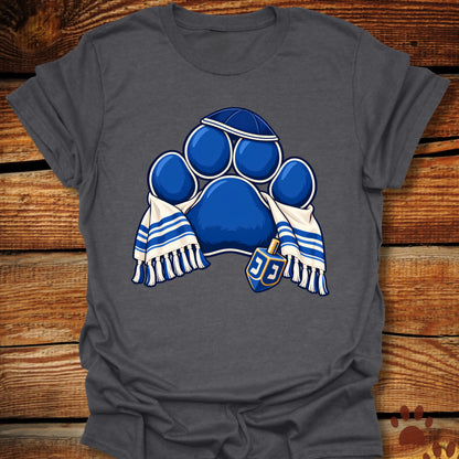 Hanukkah Paw Print Dreidel T-Shirt
