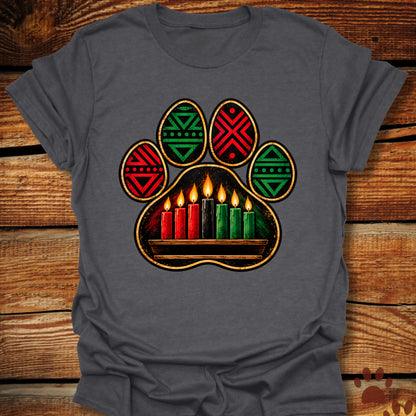 Kwanzaa Paw Print T-Shirt