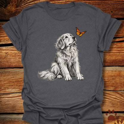 Golden Retriever Butterfly T-Shirt
