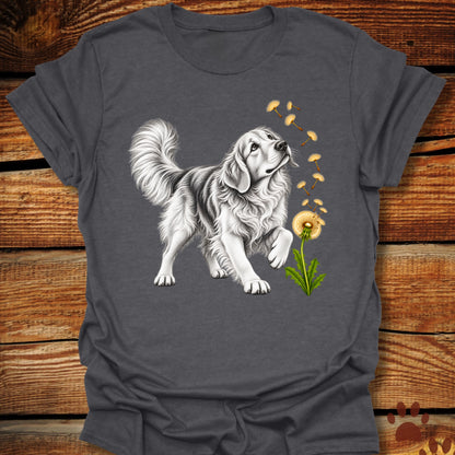 Golden Retriever Dandelion Wish T-Shirt