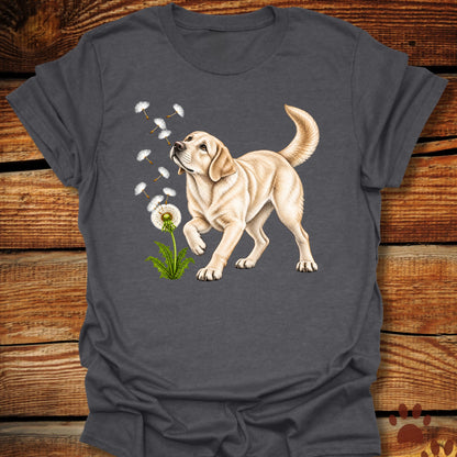 Yellow Labrador Dandelion Wish T-Shirt