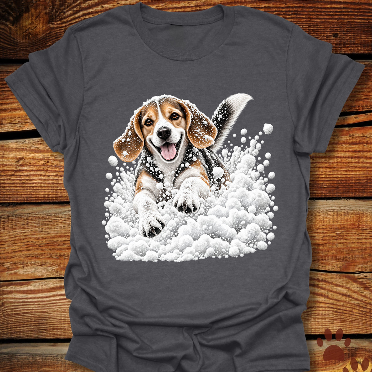 Beagle Snow Frolic T-Shirt