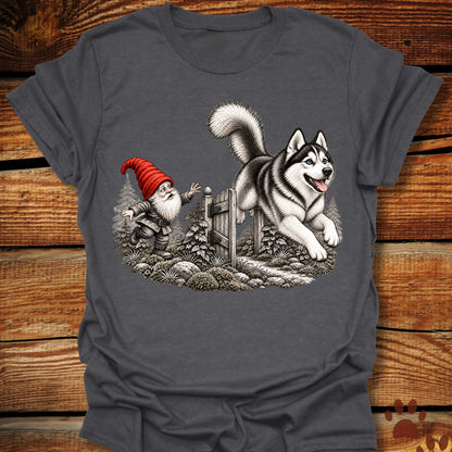 Garden Gnome Husky Escape T-Shirt