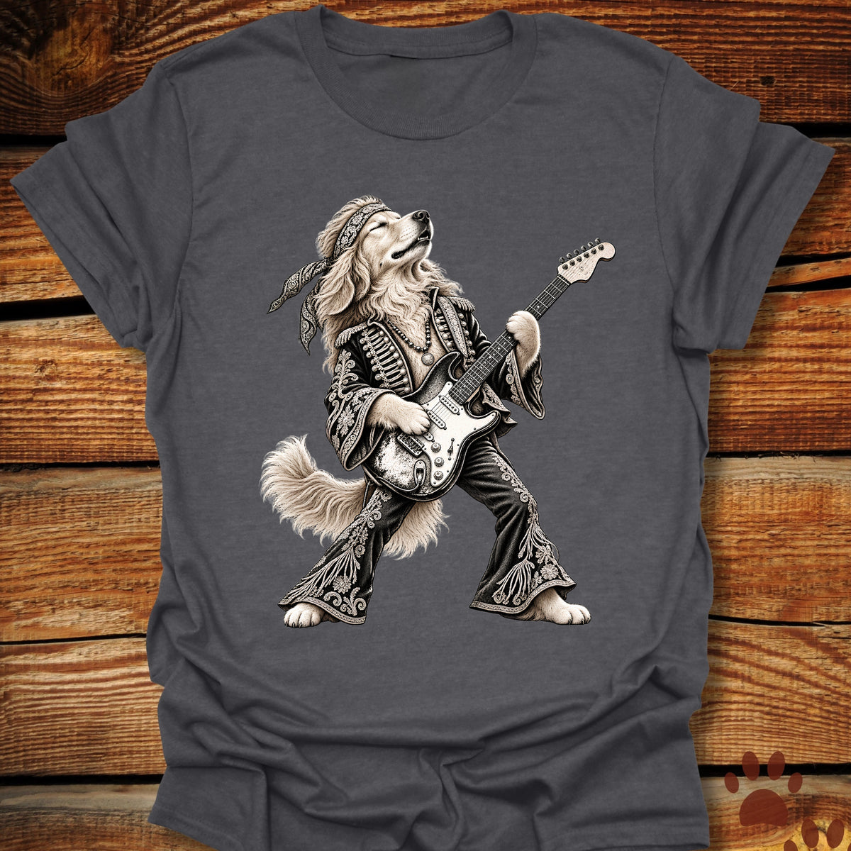 Golden Retriever Rock Star T-Shirt