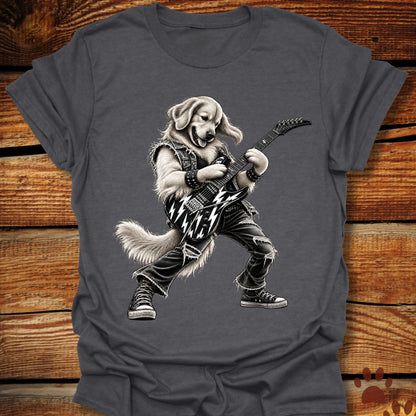 Golden Retriever Guitar Shredder T-Shirt