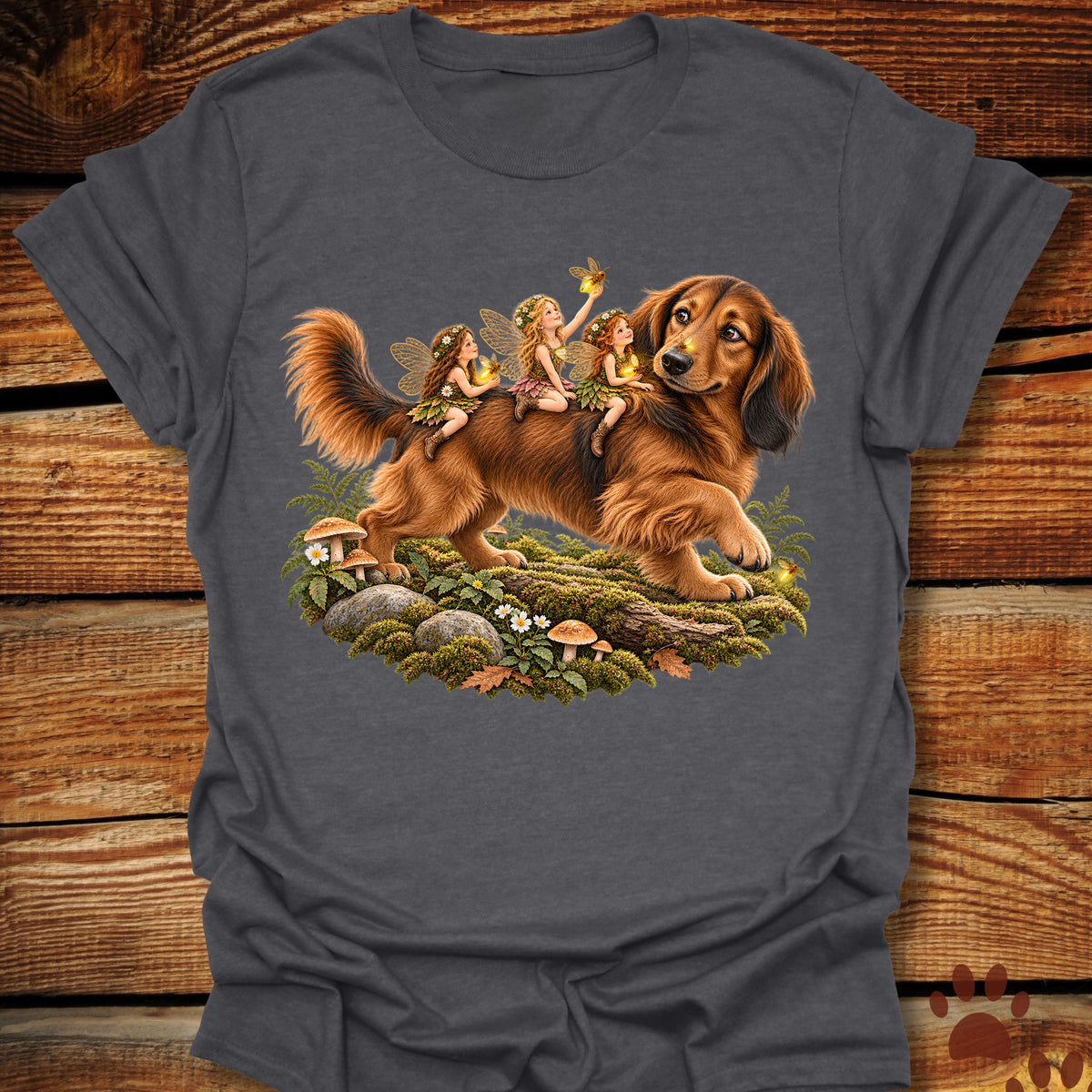Fairies Riding a Dachshund T-Shirt