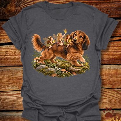 Fairies Riding a Dachshund T-Shirt