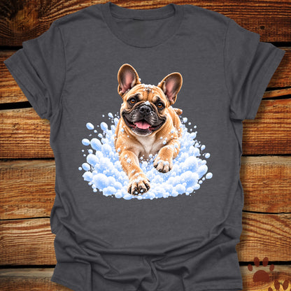 French Bulldog Snow Day T-Shirt - Front & Back Print
