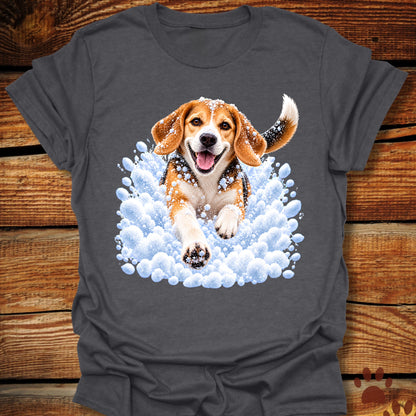Beagle Snow Day T-Shirt - Front & Back Print