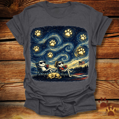 Starry Night Patriotic Chill T-Shirt