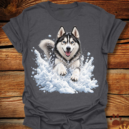 Husky Snow Frolic T-Shirt
