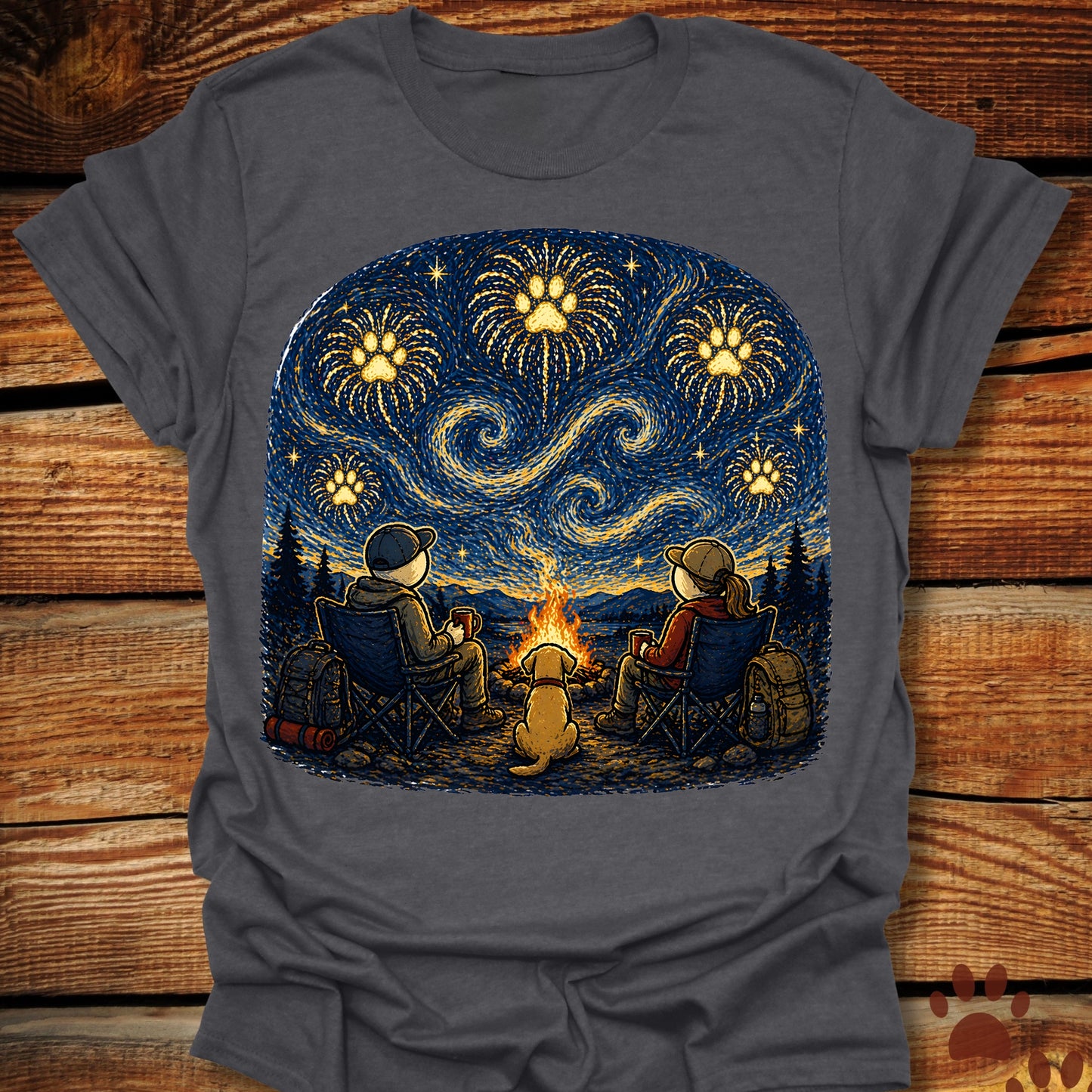 Starry Night Campfire T-Shirt