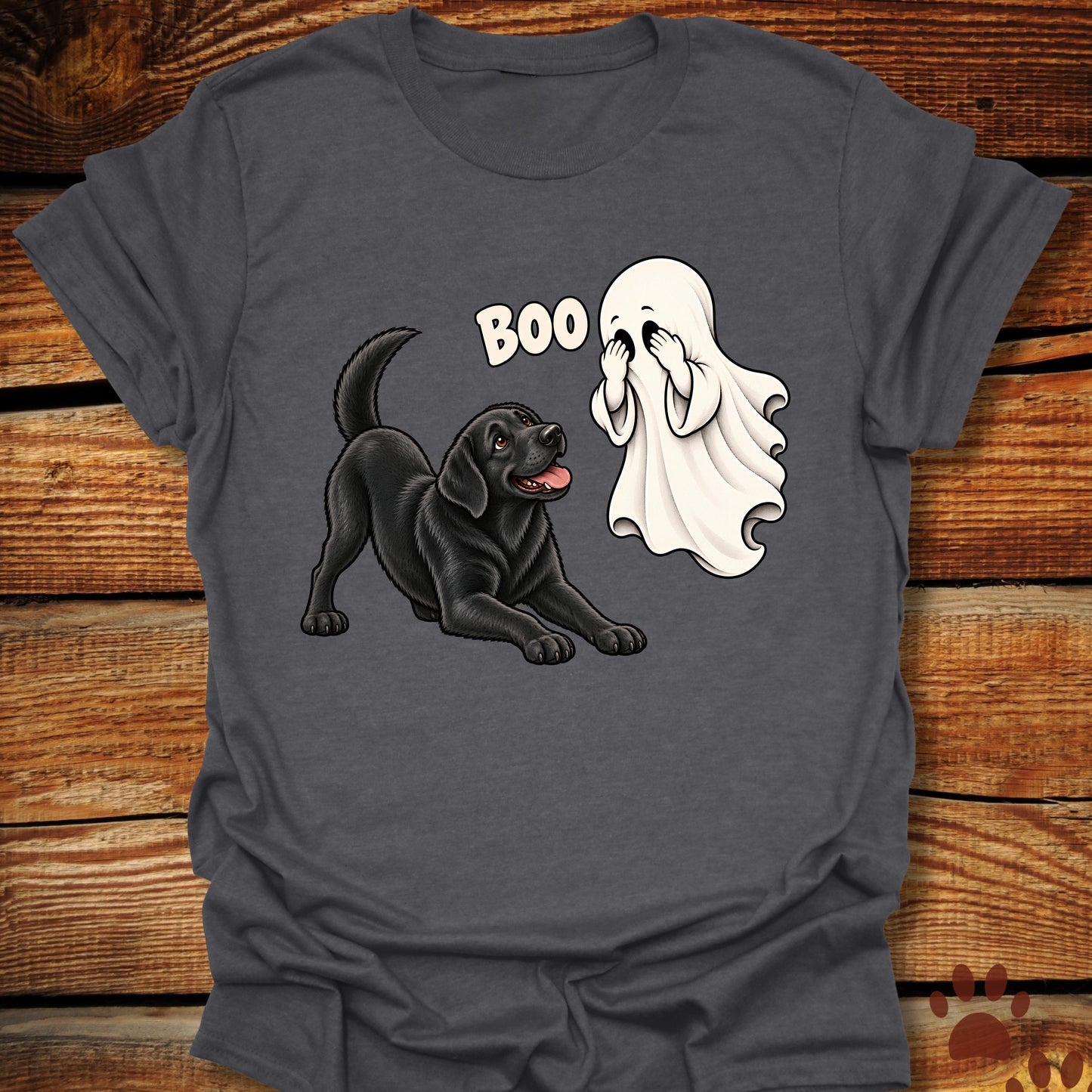 Ghost BOO Black Labrador T-Shirt
