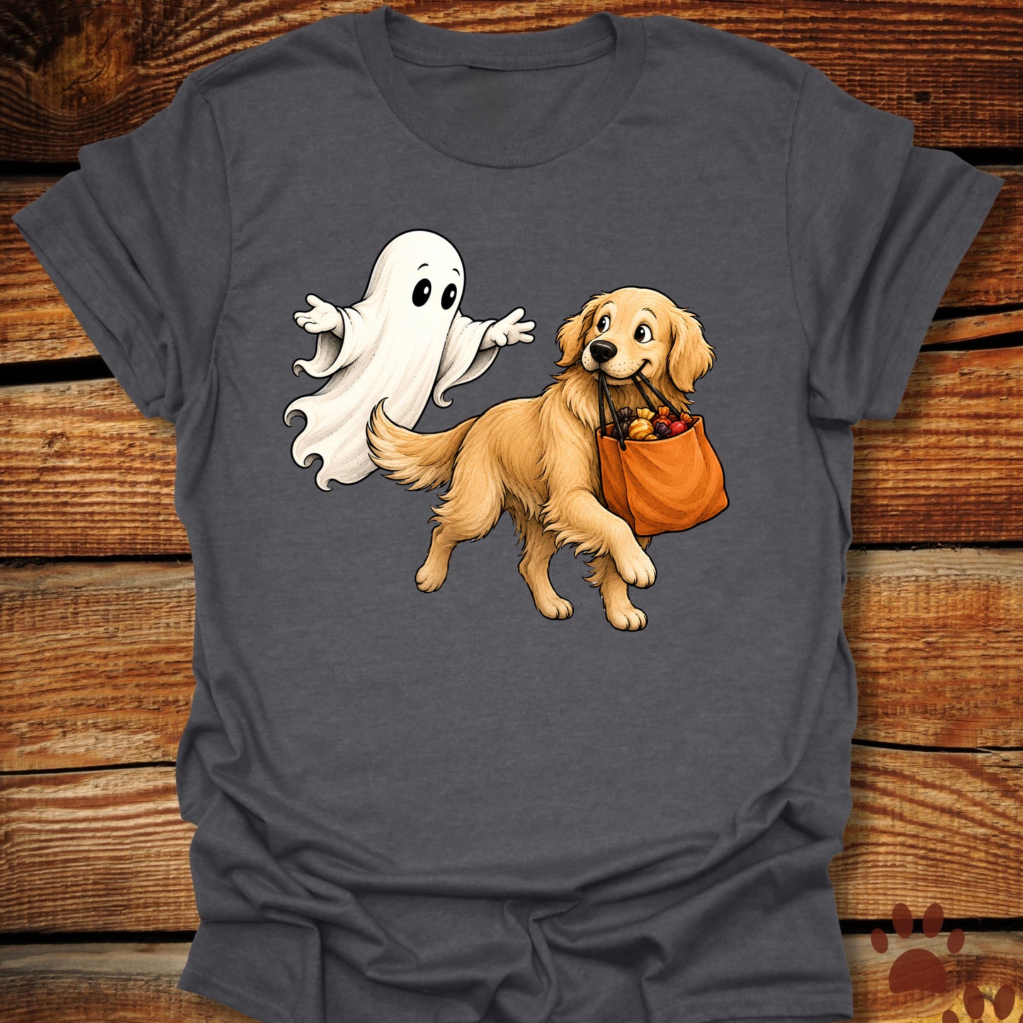 Trick-or-Treat Golden Retriever T-Shirt
