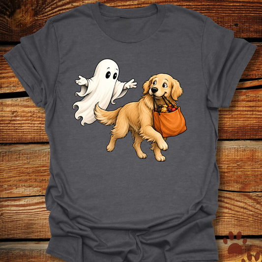 Trick-or-Treat Golden Retriever T-Shirt