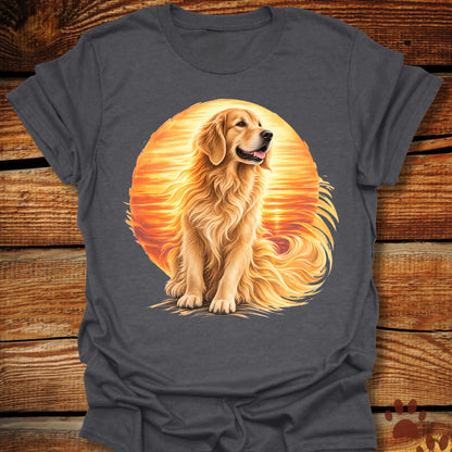 Golden Retriever Luminous Sunset T-Shirt