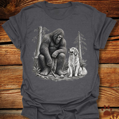 Weary Bigfoot Loyal Golden Retriever T-Shirt