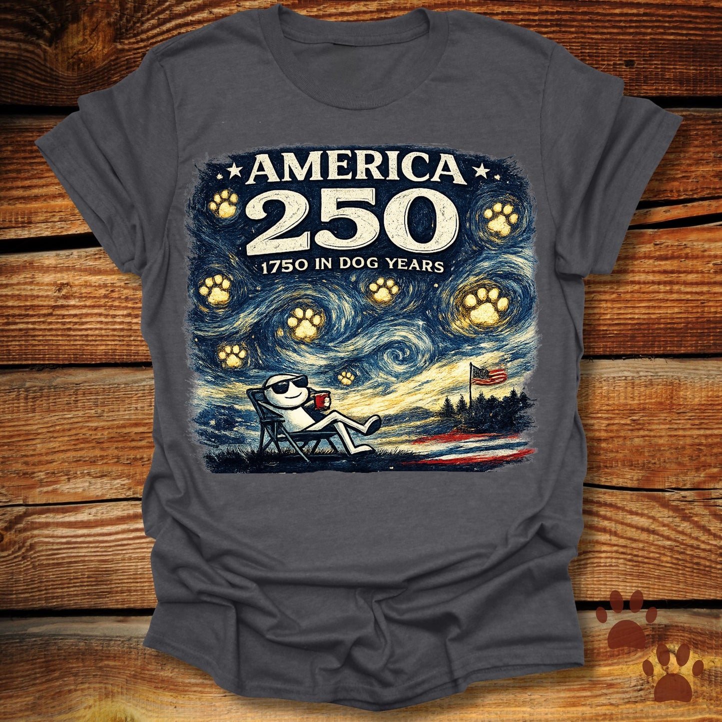 Starry Night America 250 T-Shirt
