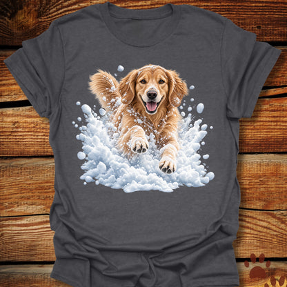 Golden Retriever Snow Frolic T-Shirt