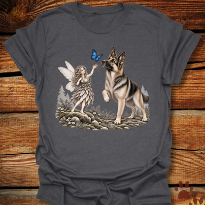 German Shepherd Whimsical Fairy T-Shirt