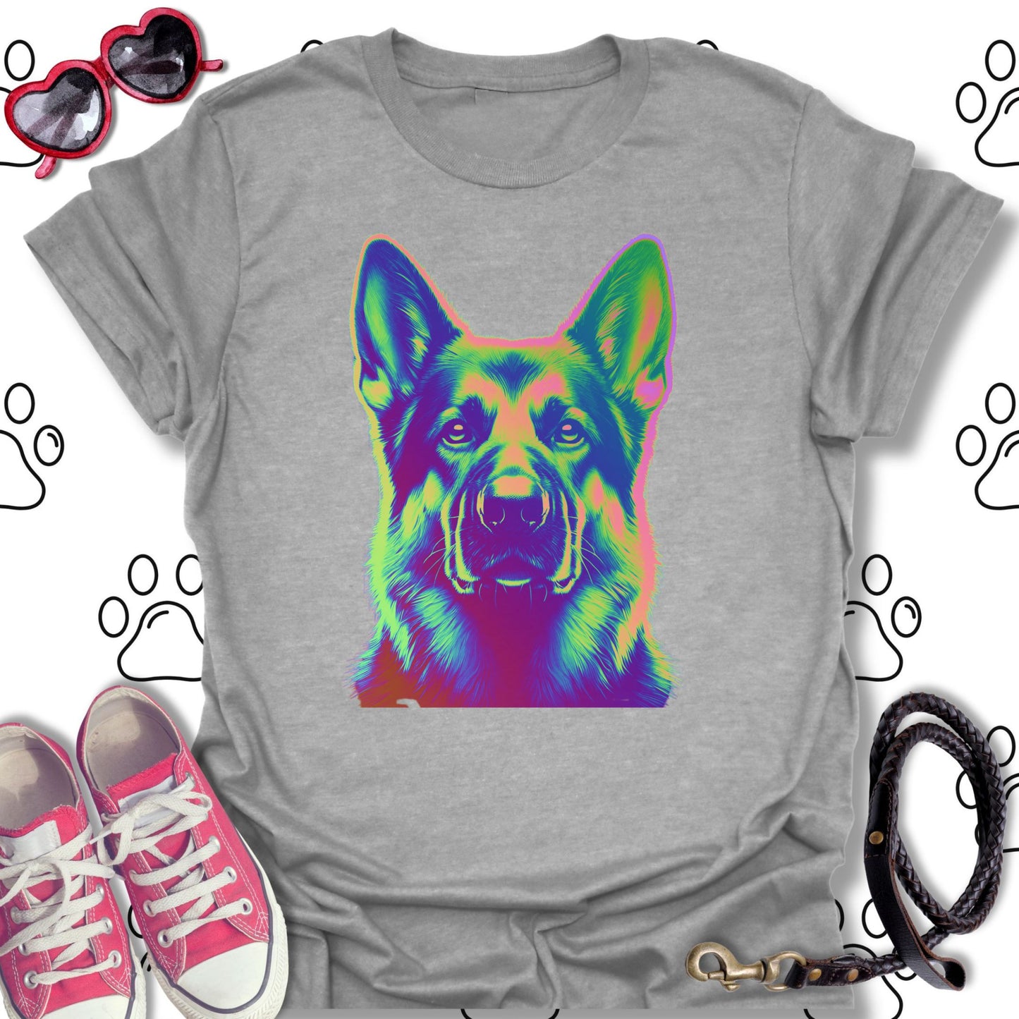 Psychedelic German Shepherd