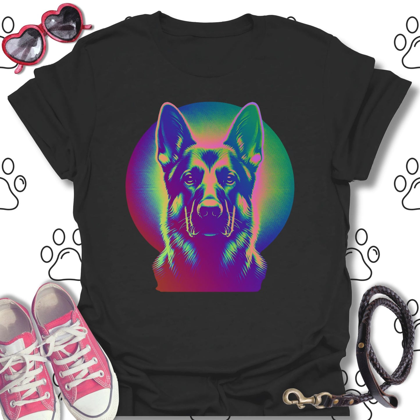 Trippy German Shepherd