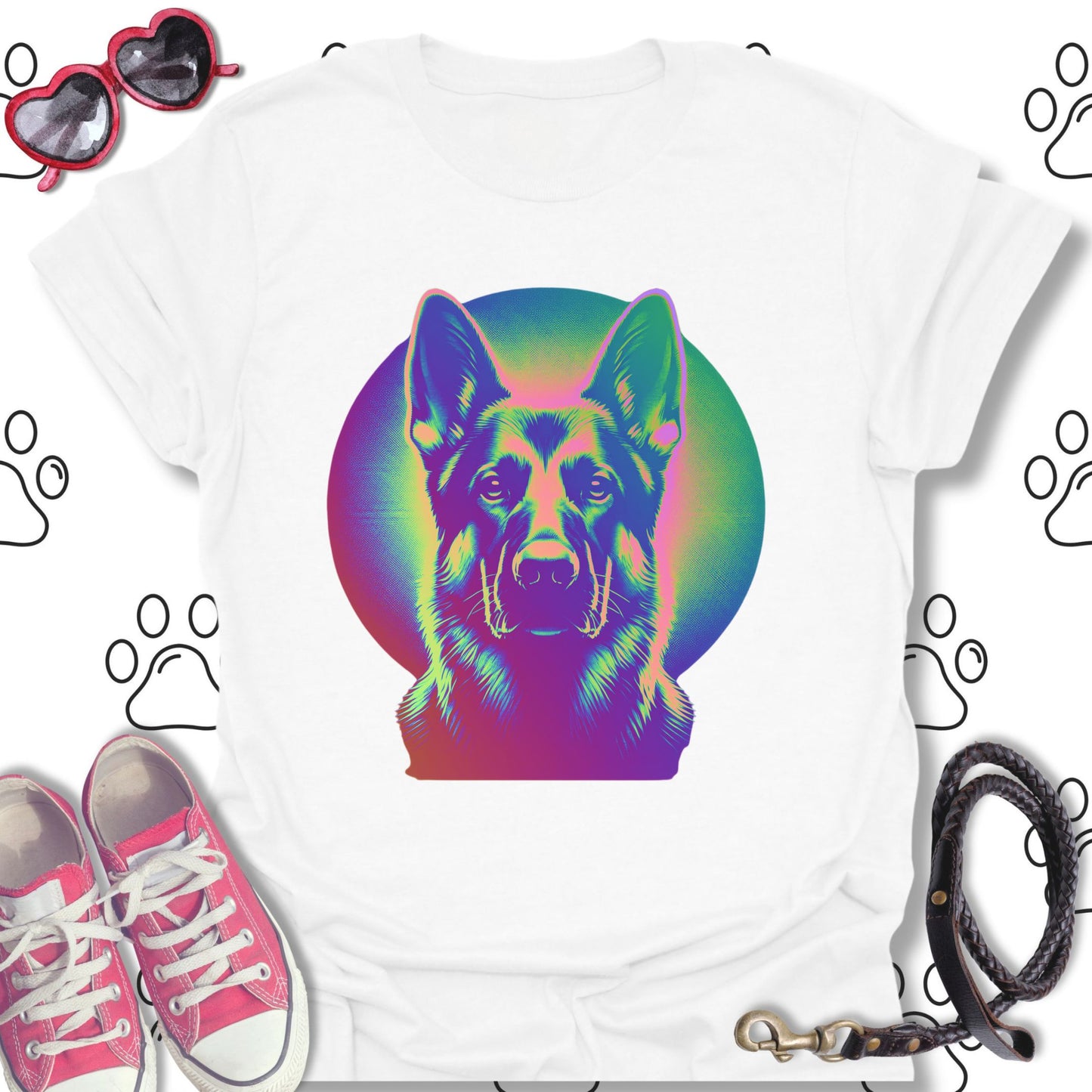 Trippy German Shepherd