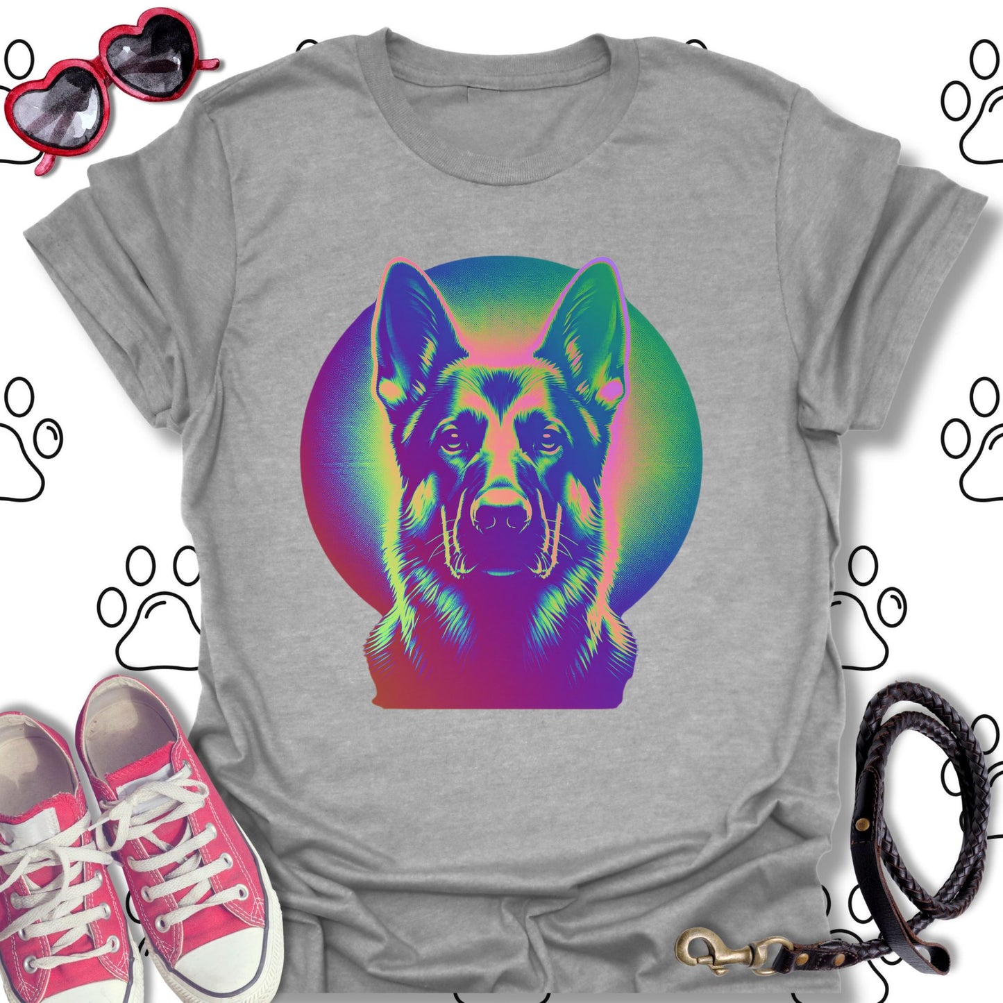Trippy German Shepherd